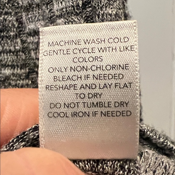 Christopher & Banks Charcoal Cowl Neck Sweater/Dress - Picture 4 of 5